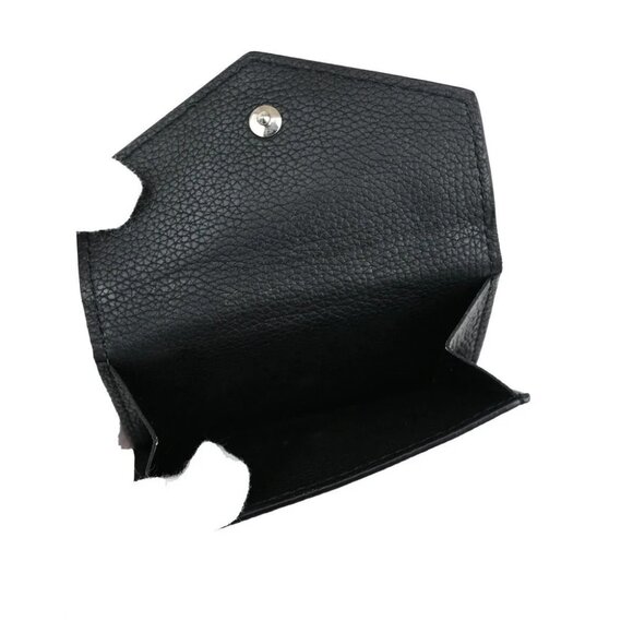 LOUIS VUITTON LV Logo Lock Mini Trifold Wallet Calf Leather Black - Picture 11 of 13